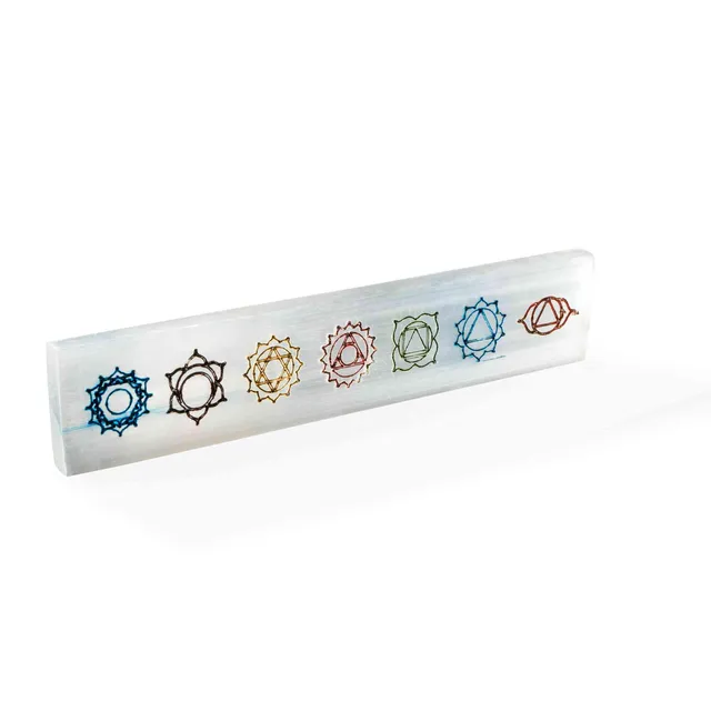 NKlaus Healing Crystals Selenit Ladeplatte Chakra 19 cm