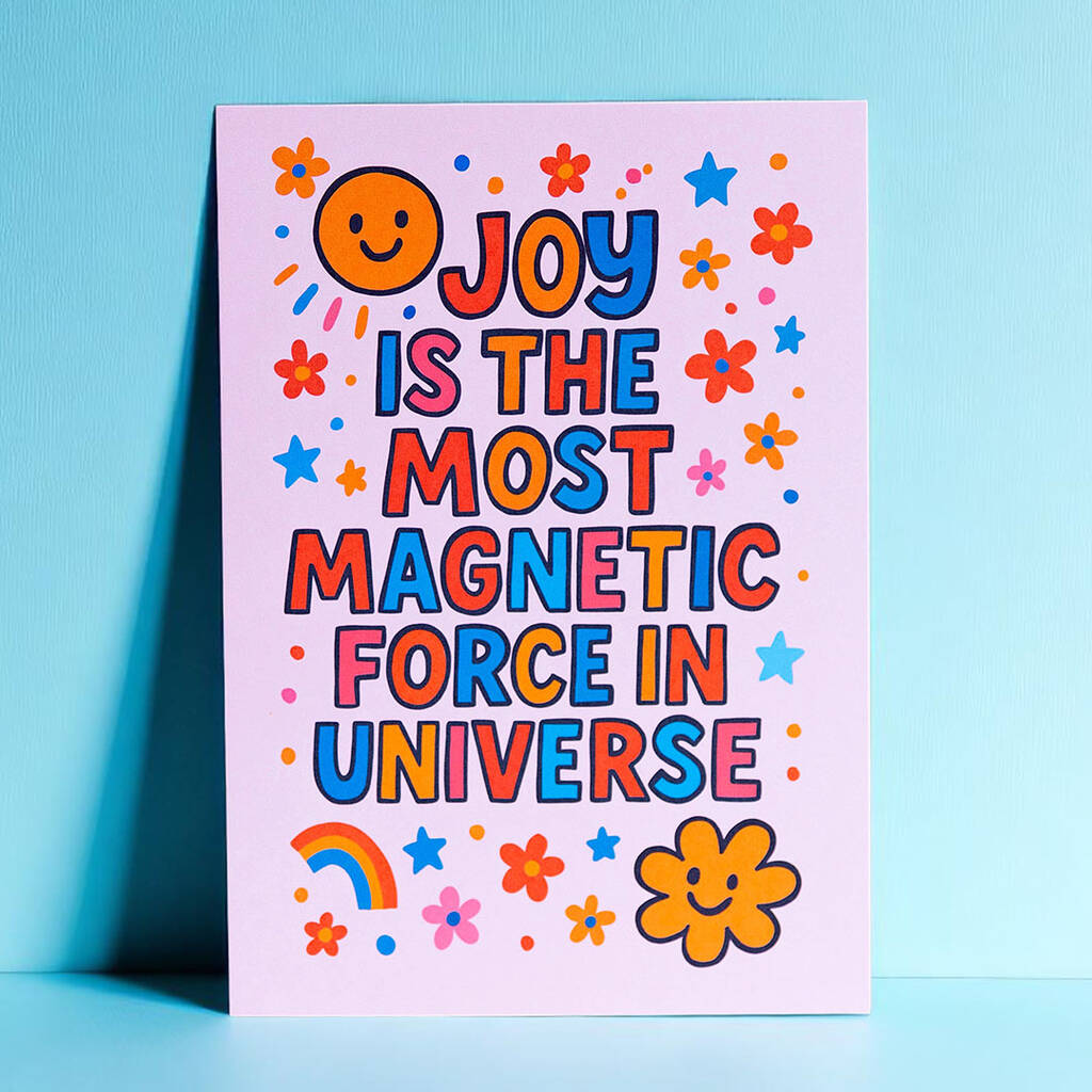 Joy by Corrine Smith Joy Is Magnetic Print A5 Bunt