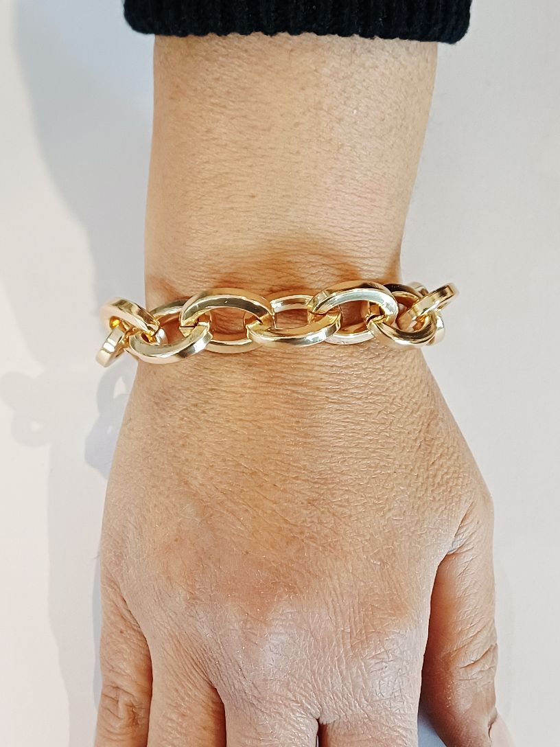 Alevá Bijoux Corsica Armreif Gold glänzend 15-19 cm