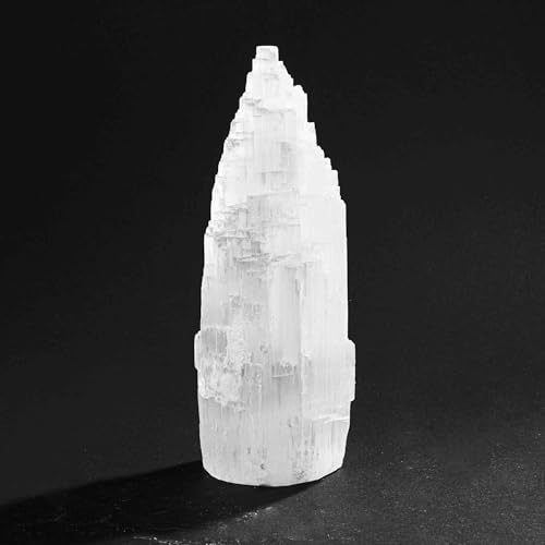 NKlaus Healing Crystals Selenit-Turm 15,5x5 cm 560 g