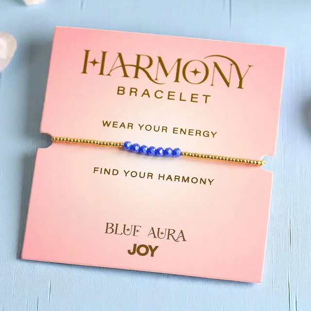 Joy by Corrine Smith Blue Aura Harmony Armband Gold Blau