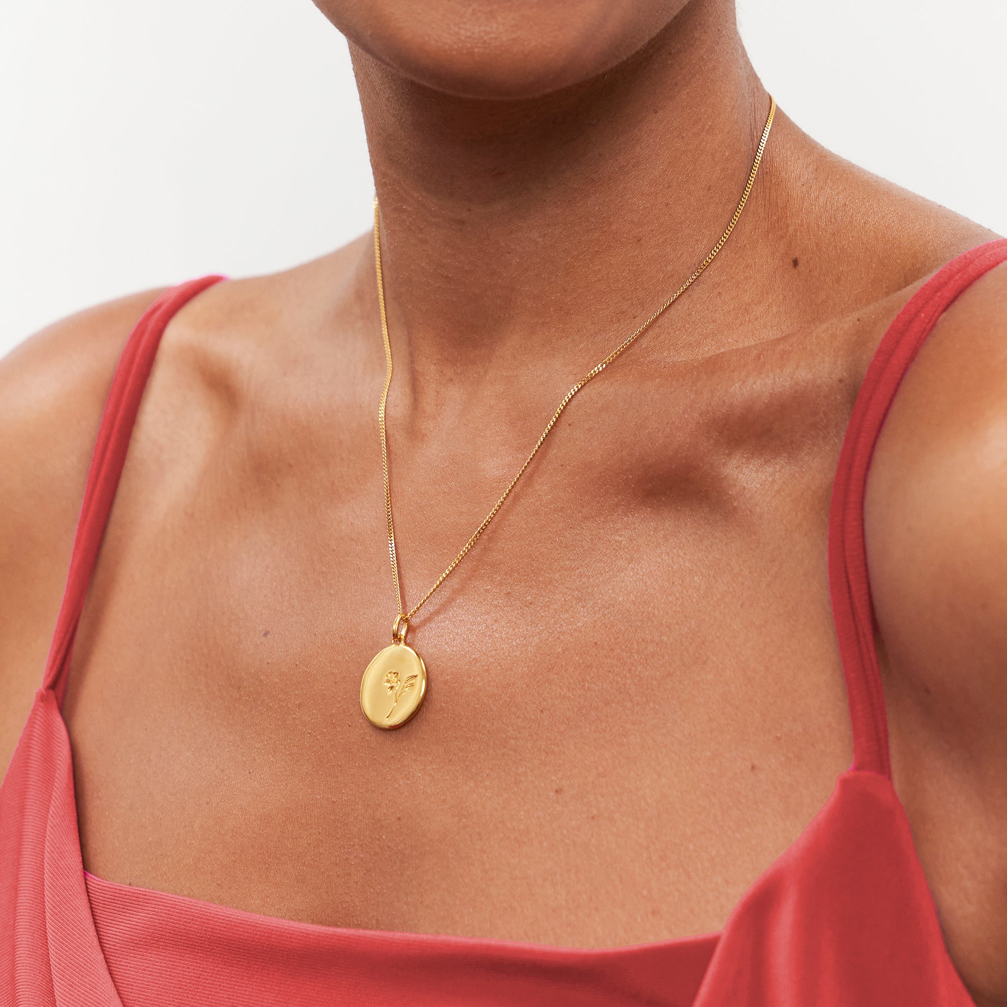 Stilnest Eden Lilly Anhänger Gold Vermeil 19 mm