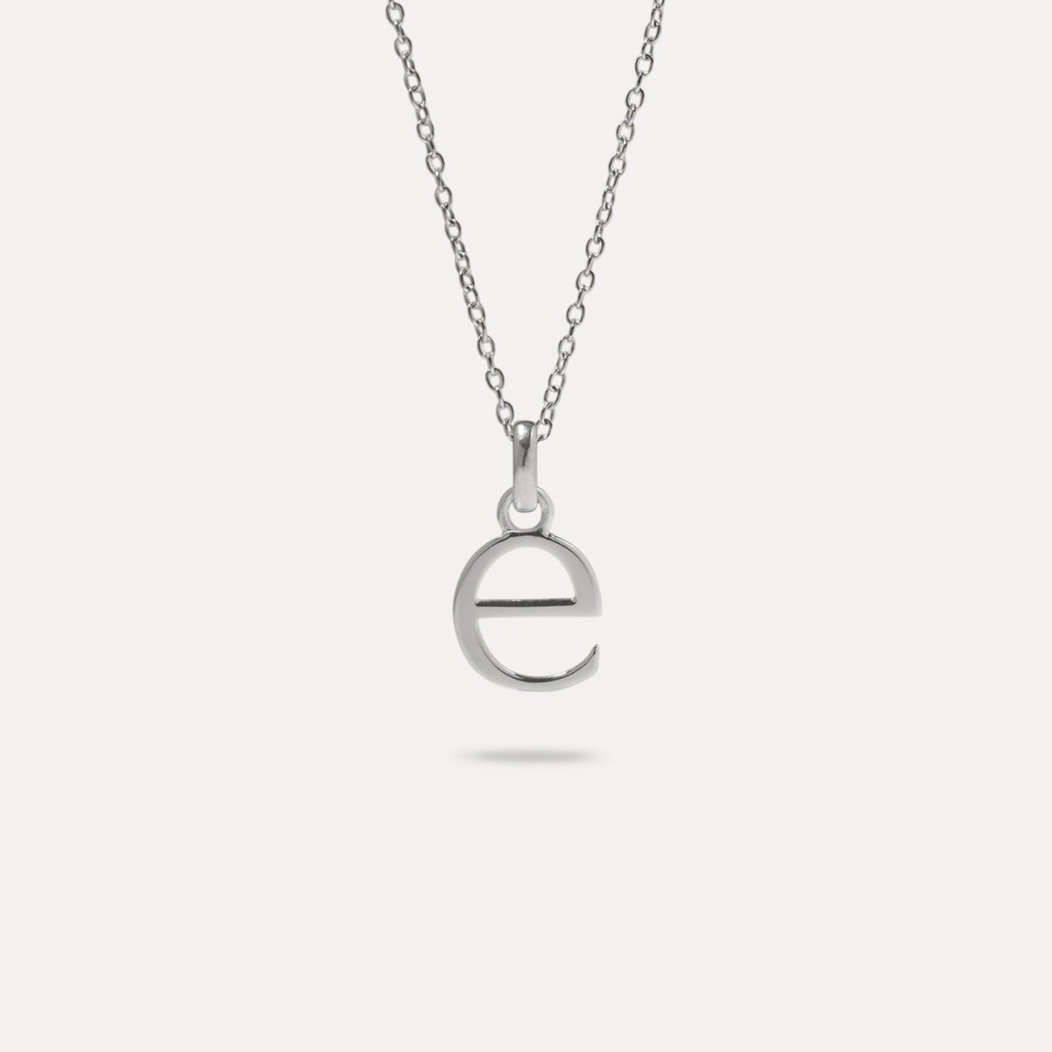 Stilnest Initial Ankerkette 925 Silber Buchstabe 45 cm