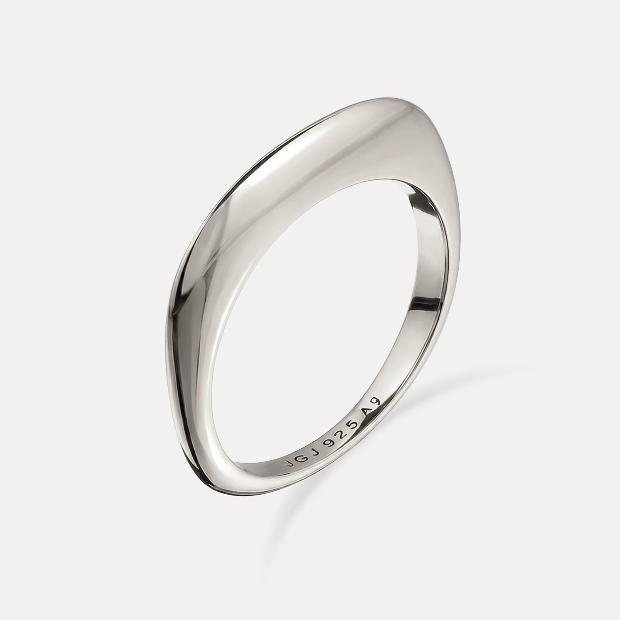 Stilnest Contour Ring 24k Gold Vermeil Gr 52 Stapelring