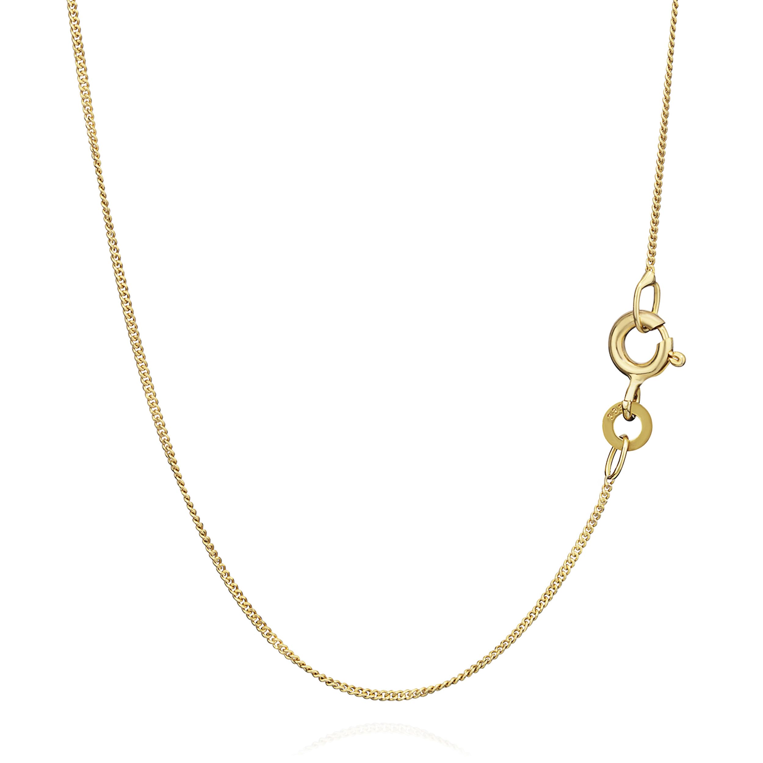 NKlaus JEWELLERY Panzerkette Gelbgold 333 Halskette 55 cm