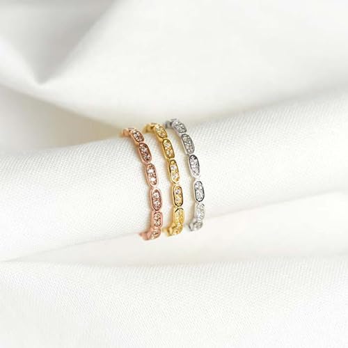 JEWLIX Ring 925er Silber rosévergoldet Zirkonia