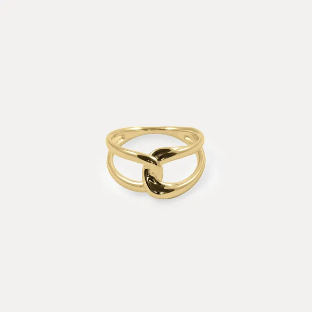 Stilnest Bonds Endless Ring 585 Gold Gr. 56 breit