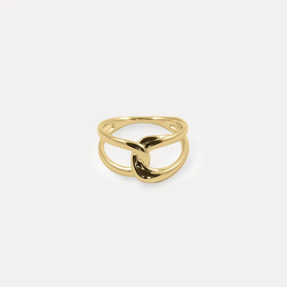 Stilnest Bonds Endless Ring 585 Gold Gr. 56 breit