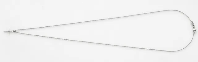 Eugen Rühle Anhänger Kreuz 0,05ct Halskette 750 Gelbgold Ankerkette