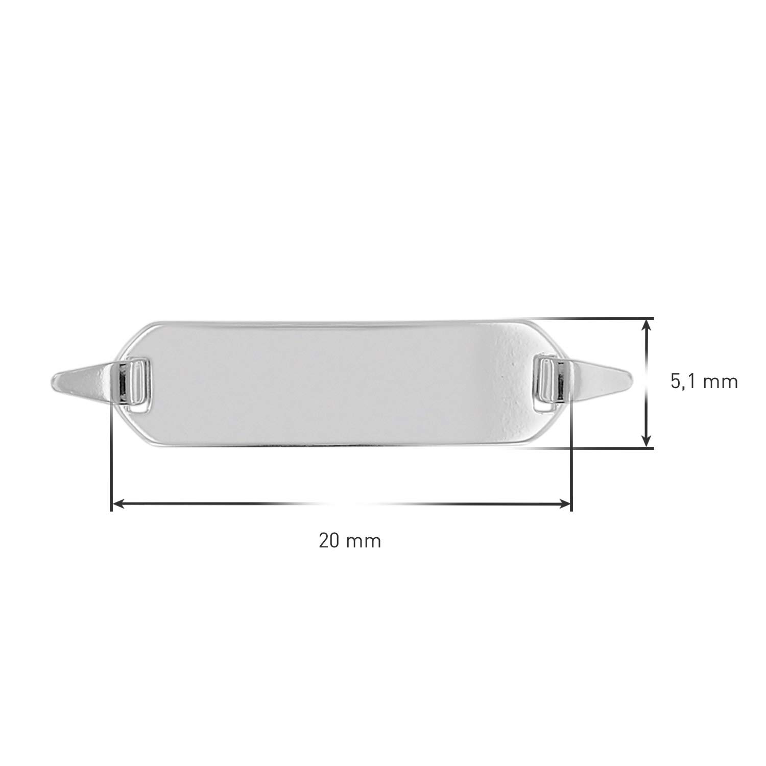 trendor 39528 Gravur Armband Silber 925 Kinder