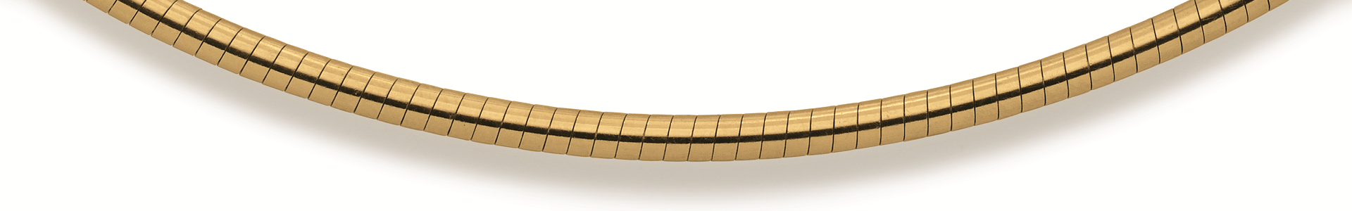 Eugen Rühle Omegaketten Omegakette rund 2,4mm Halskette Gelbgold 585