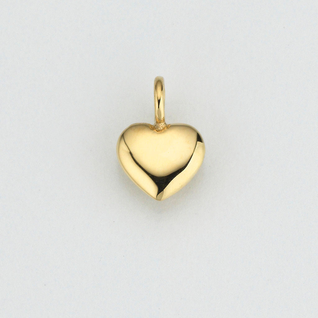 Eugen Rühle Anhänger Herz bauchig 8mm 333 Gelbgold Öse
