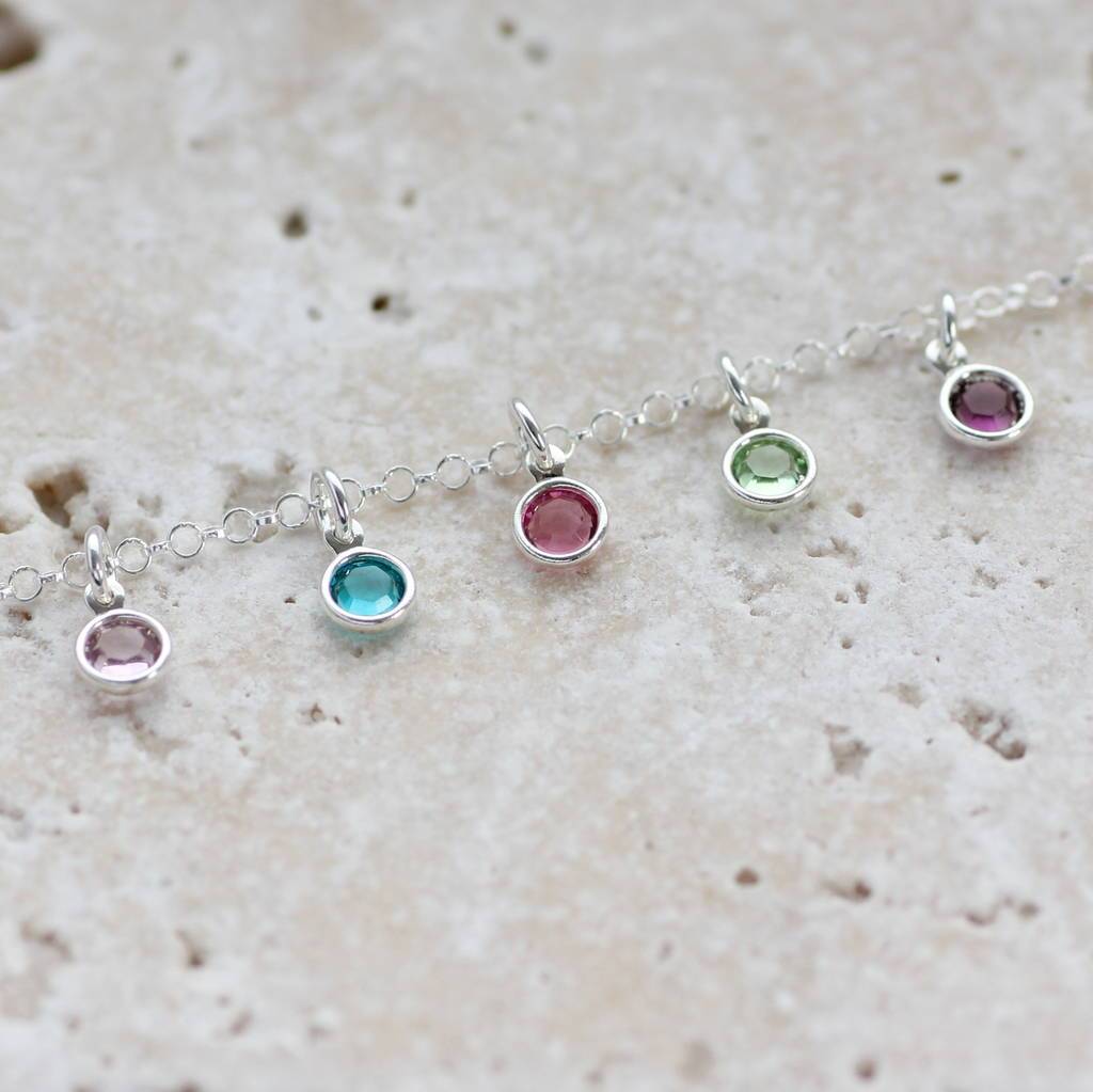 Joy by Corrine Smith Mini Family Birthstone Armband Silber Geburtsstein