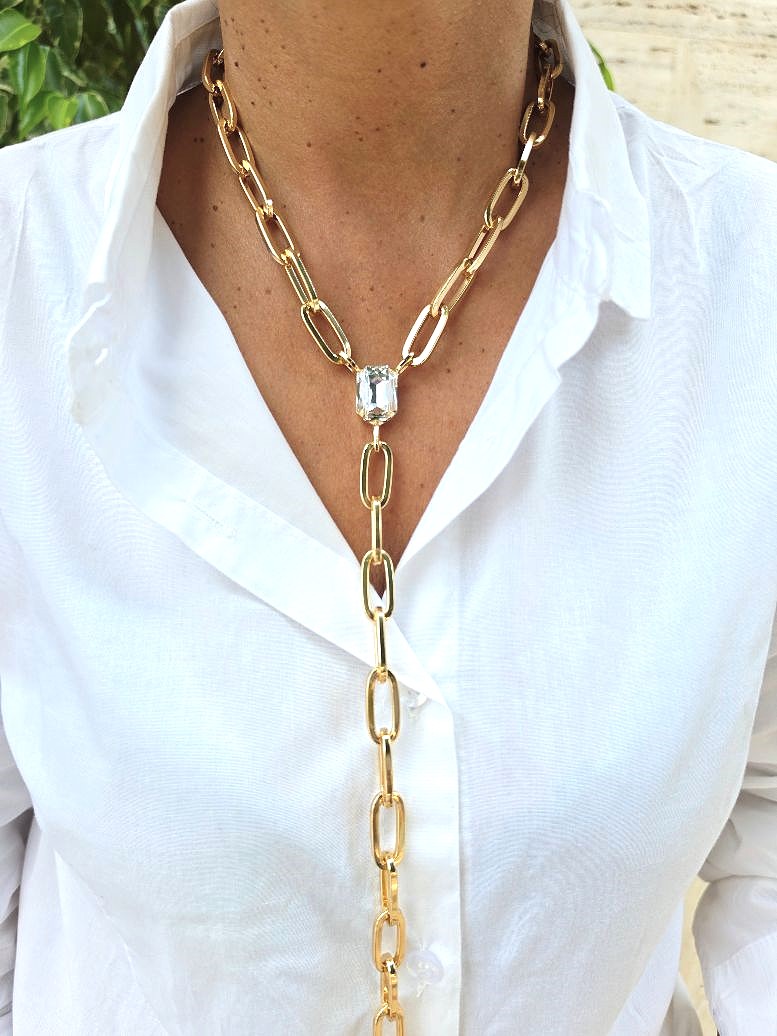 Alevá Bijoux Elodie Halskette Gold nickelfrei verstellbar