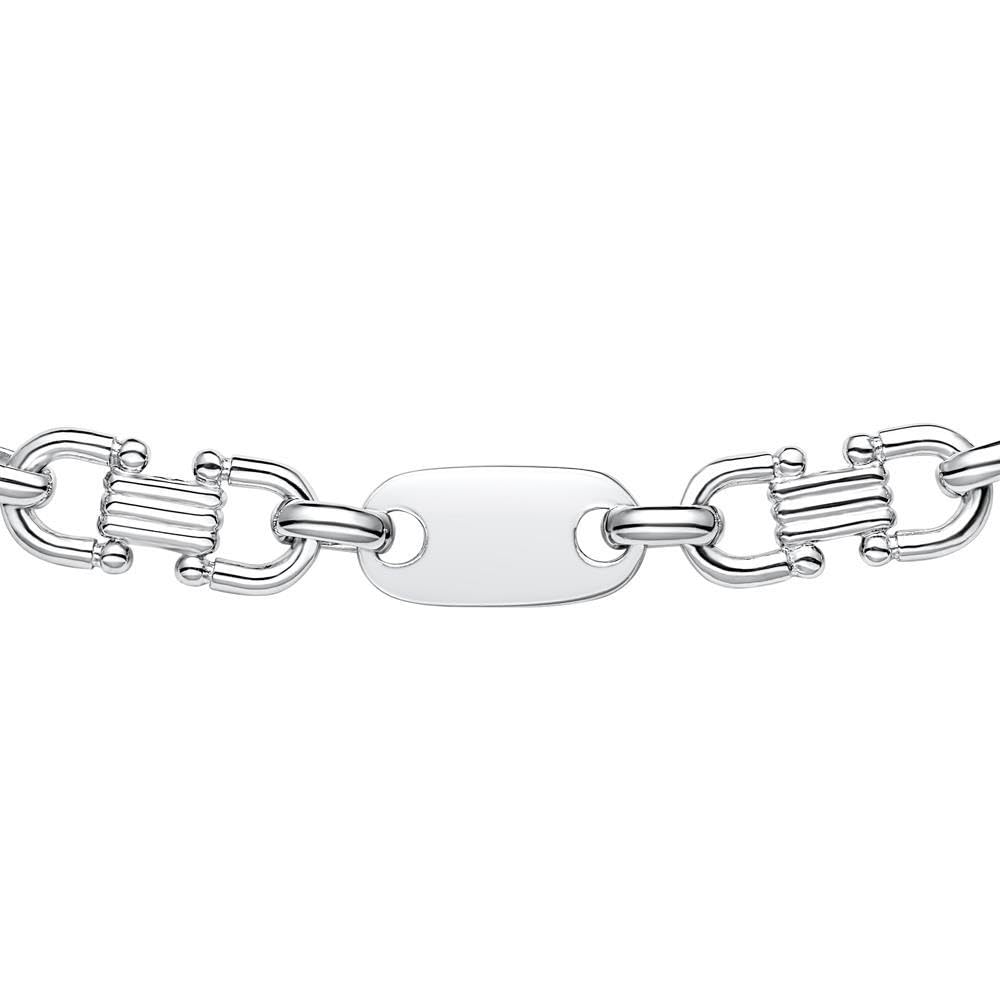 JEWLIX Panzerketten Plattenkette Herren Silber 60 cm