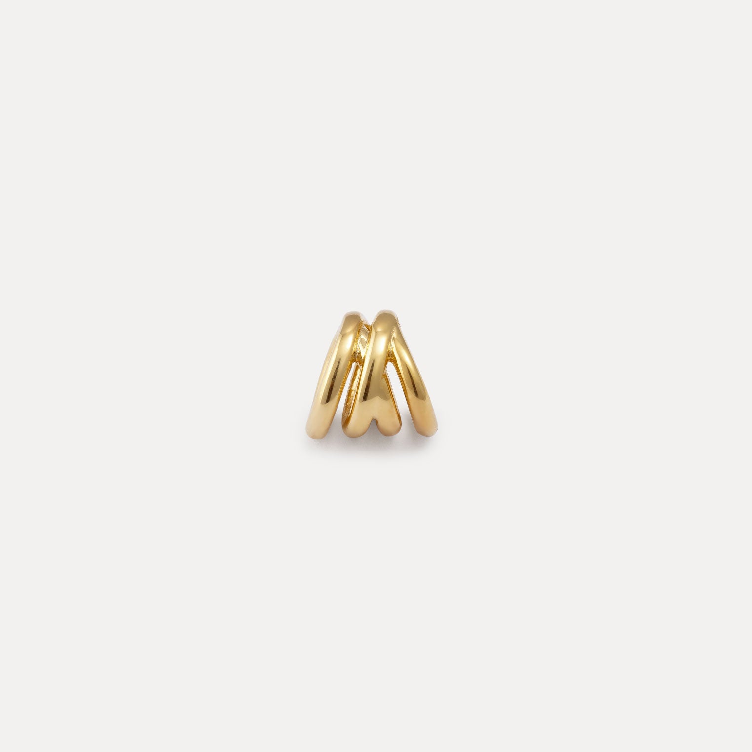 Stilnest Hypnotic Loop Anhänger 24k Gold Vermeil Spirale