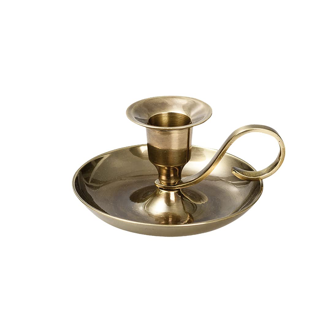 NKlaus Candle Holder Handleuchter Klassik Messing Gold Antik