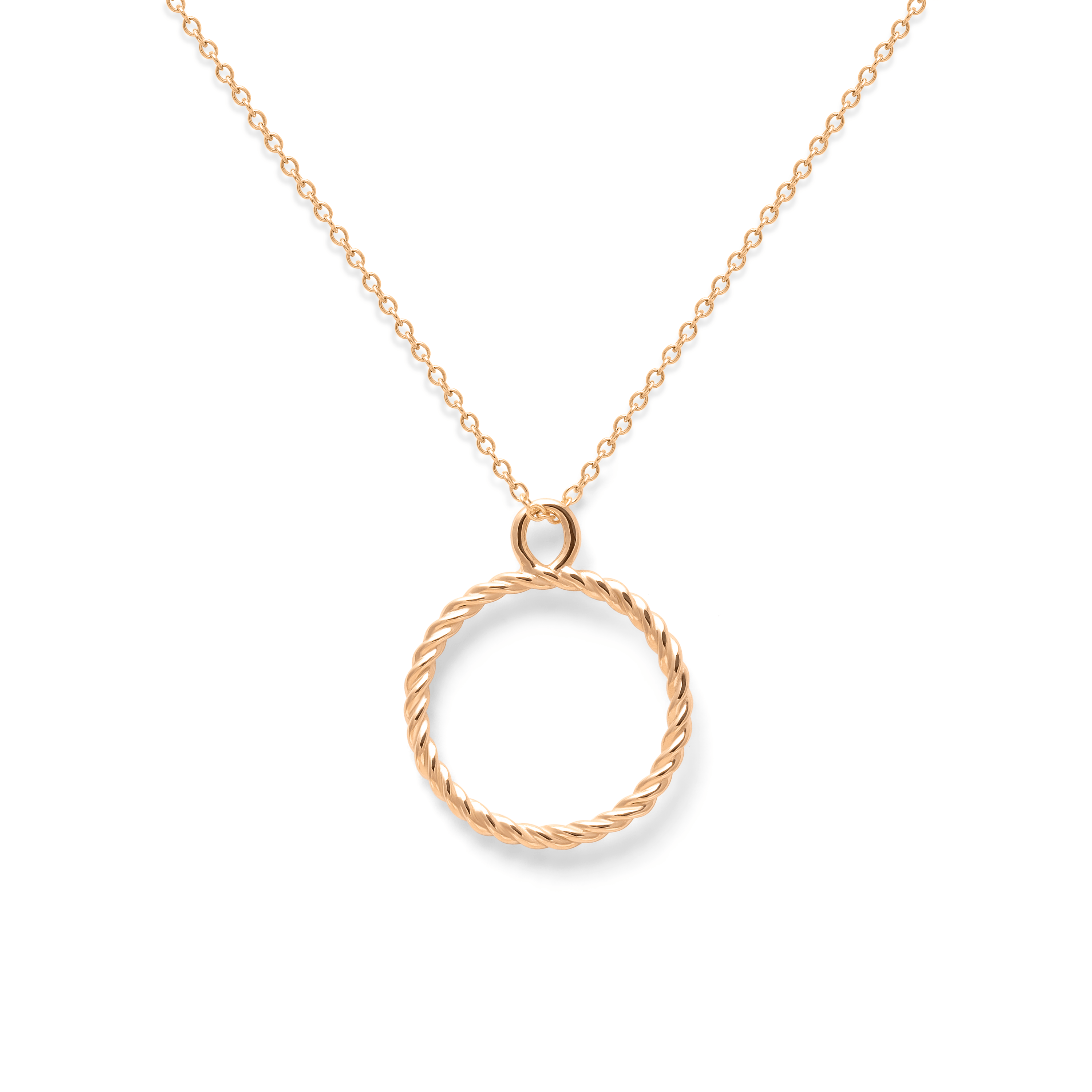 Stilnest Dune Kette 585 Gold mit Anhänger 45cm