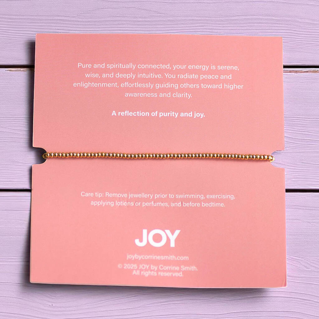 Joy by Corrine Smith White Aura Harmony Armband Gold