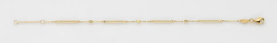 Eugen Rühle Armbänder Fantasiekette Armband 585 Gelbgold Stäbchen