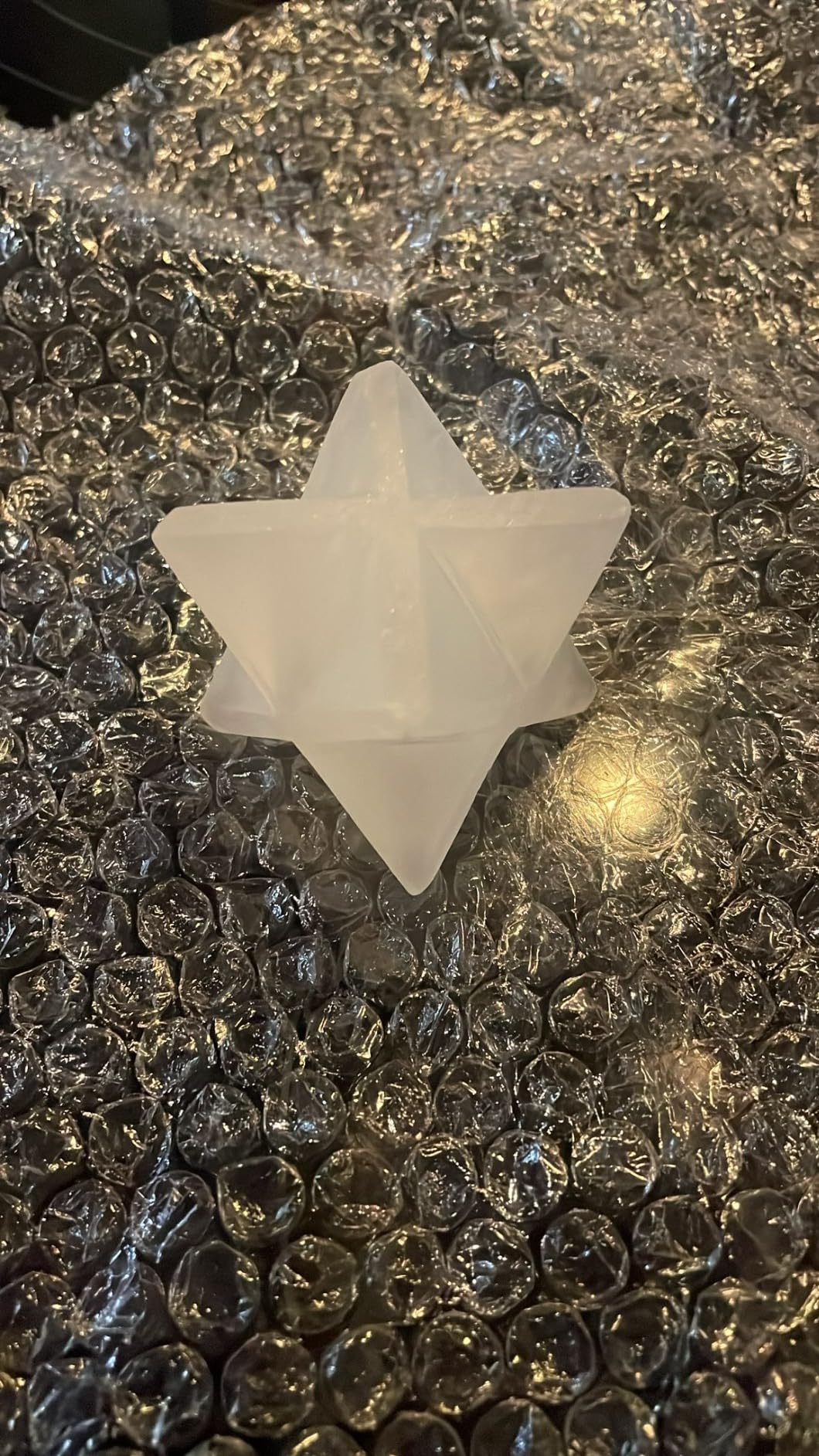 NKlaus Healing Crystals Selenit Merkaba Stern 4 cm Heilstein