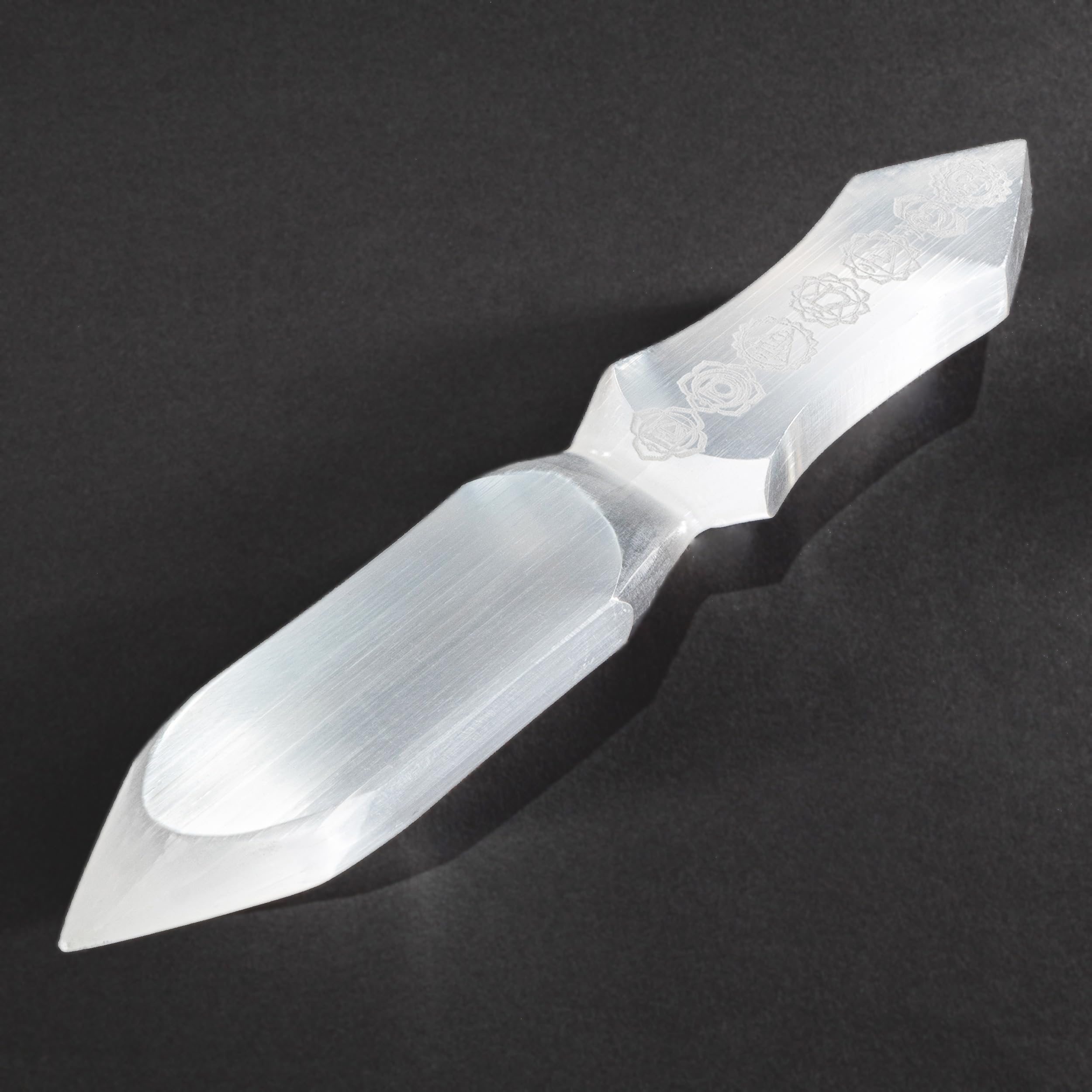 NKlaus Healing Crystals Selenit Athame Messer 26 cm