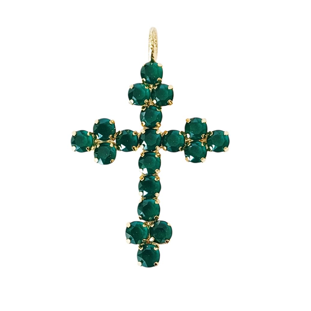 Alevá Bijoux Croci Nuova Bizantina Anhänger 7 cm