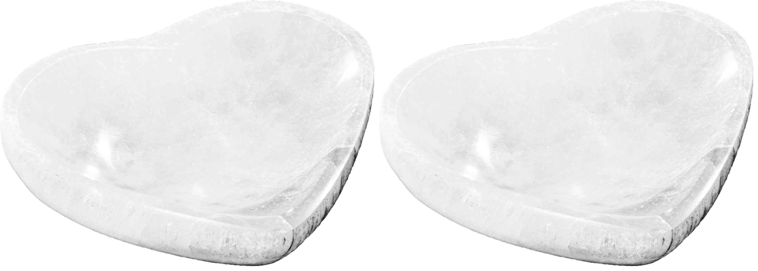 NKlaus Selenit Herzschale Schmuckschale 8 x 2 cm