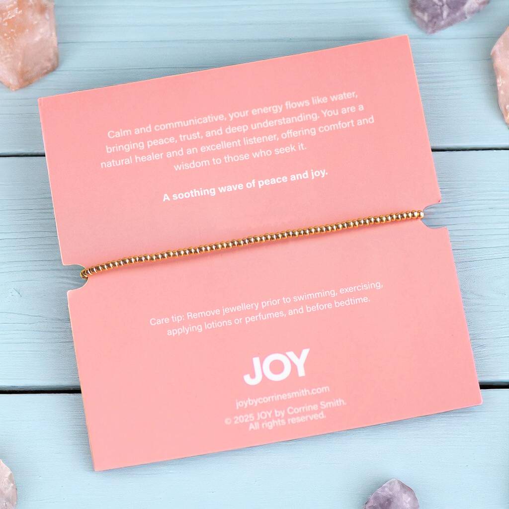 Joy by Corrine Smith Blue Aura Harmony Armband Gold Blau