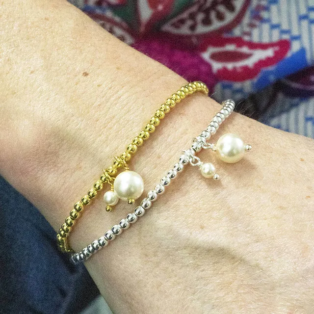 Joy by Corrine Smith Mother and Child Perlen Charm Armband