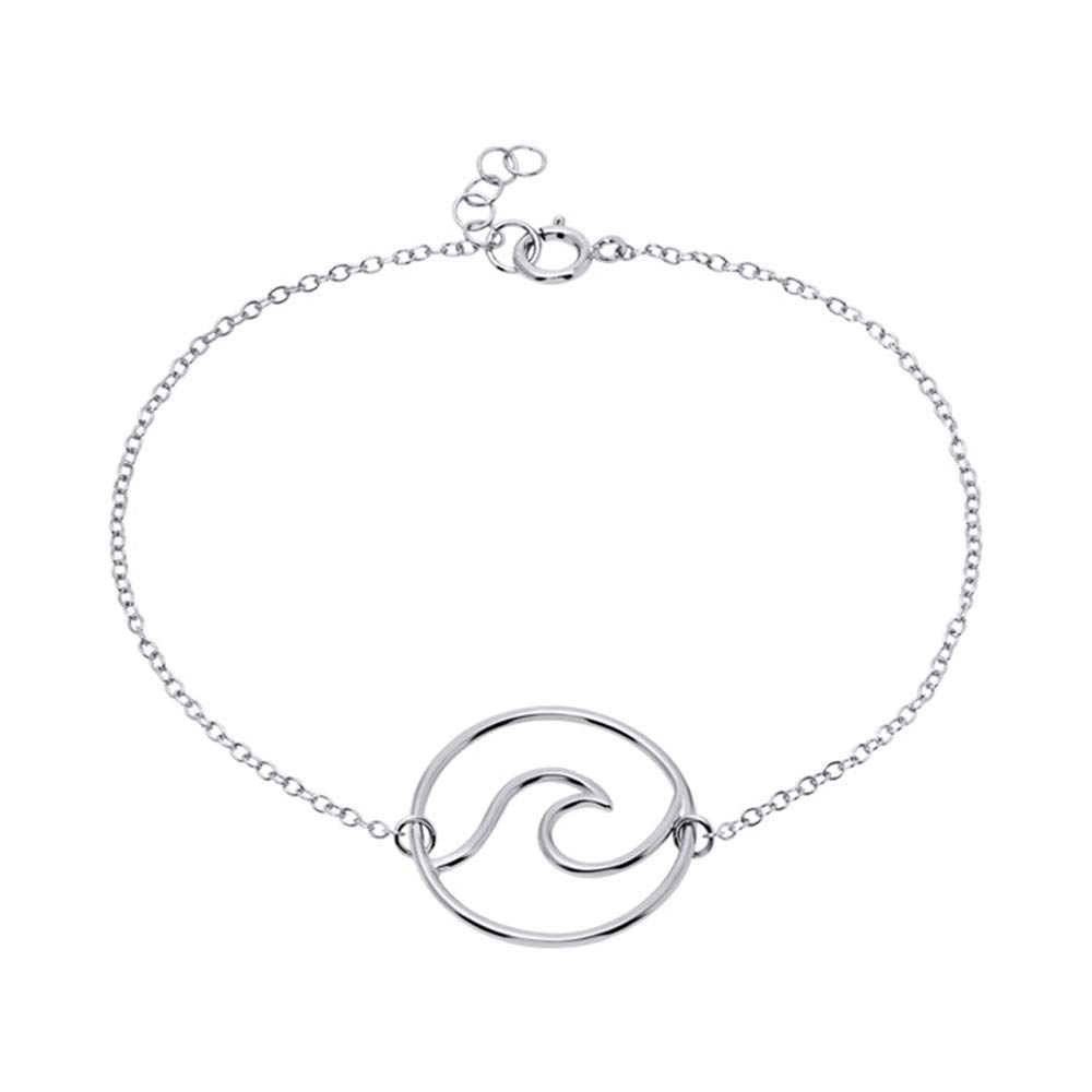 JEWLIX Wave ID-Armbänder Armband 925 Silber Damen