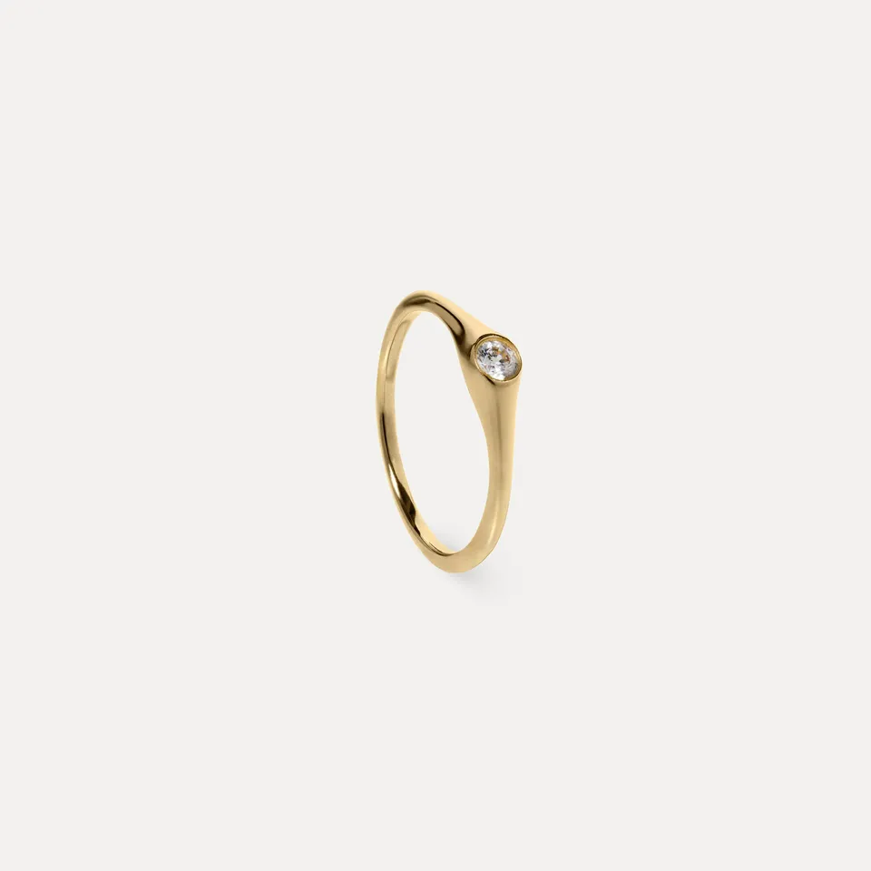 Stilnest Diamant Lux Pinky Ring 585 Gold Gr.49