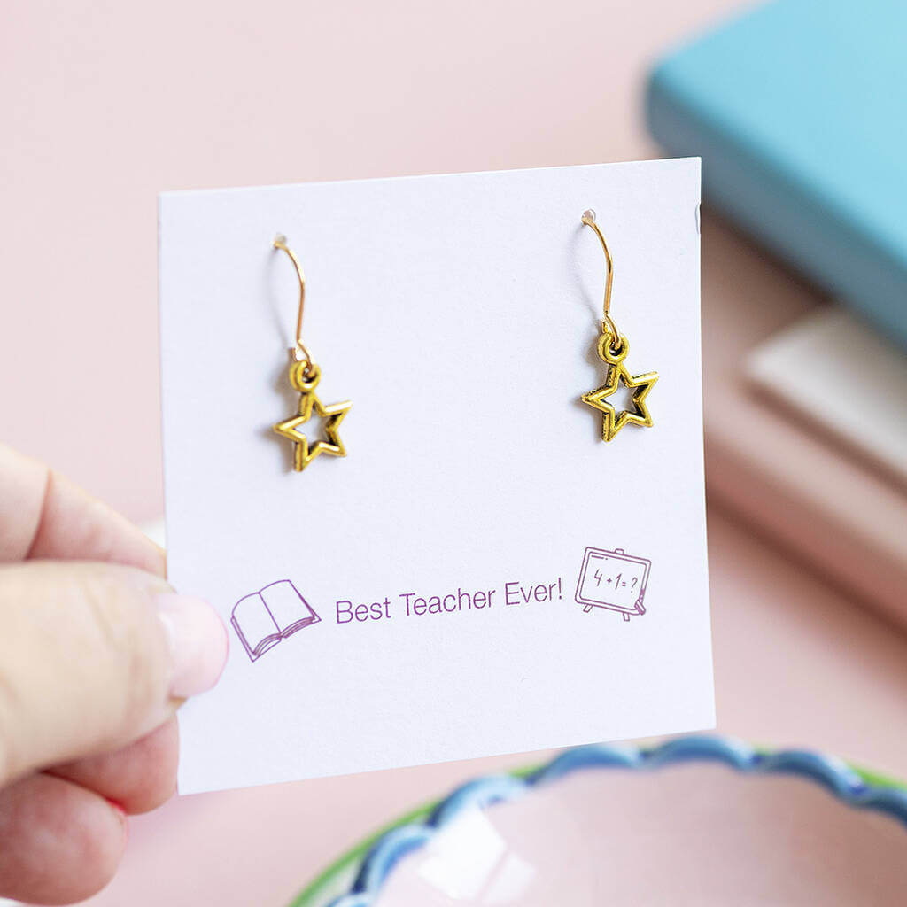 Joy by Corrine Smith Star Ohrringe Gold Stern 2cm Geschenk