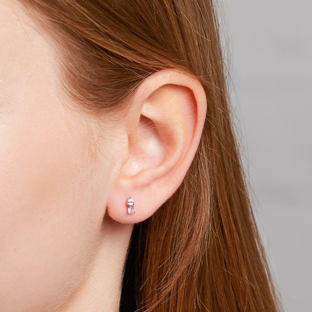 JEWLIX Ohrstecker Ohrringe Roségold 925 Silber Zirkonia