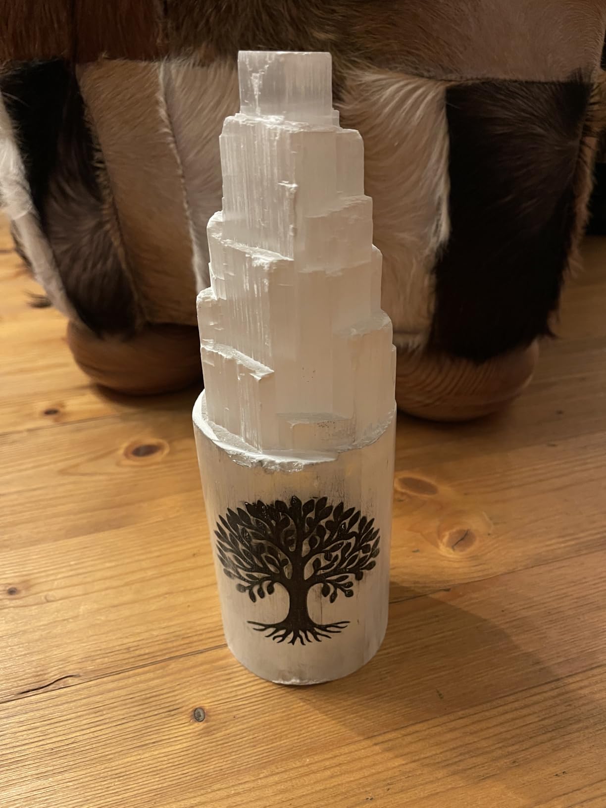 NKlaus Healing Crystals Selenit-Turm Lebensbaum 25 cm