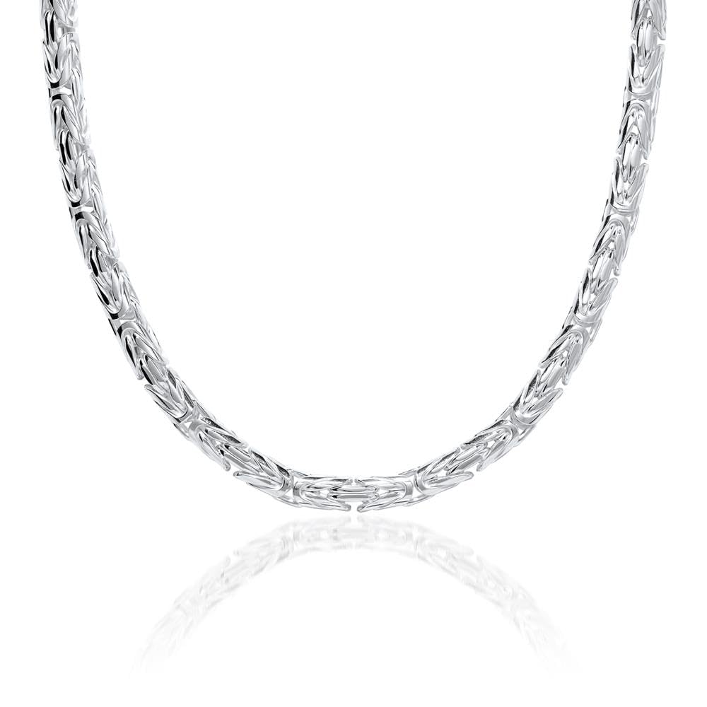 JEWLIX Königskette 5mm Herren Silberkette 55cm 925