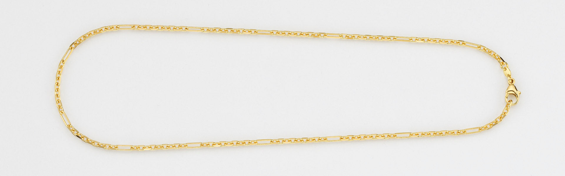 Eugen Rühle Figaroketten Figaroankerkette 2,6mm Gold Karabiner
