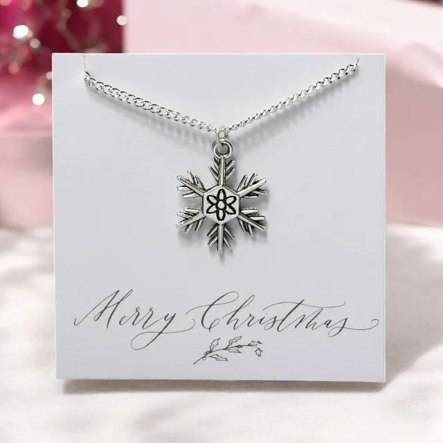 Joy Vintage Snowflake Halskette Silber 40/45 cm Schneeflocke