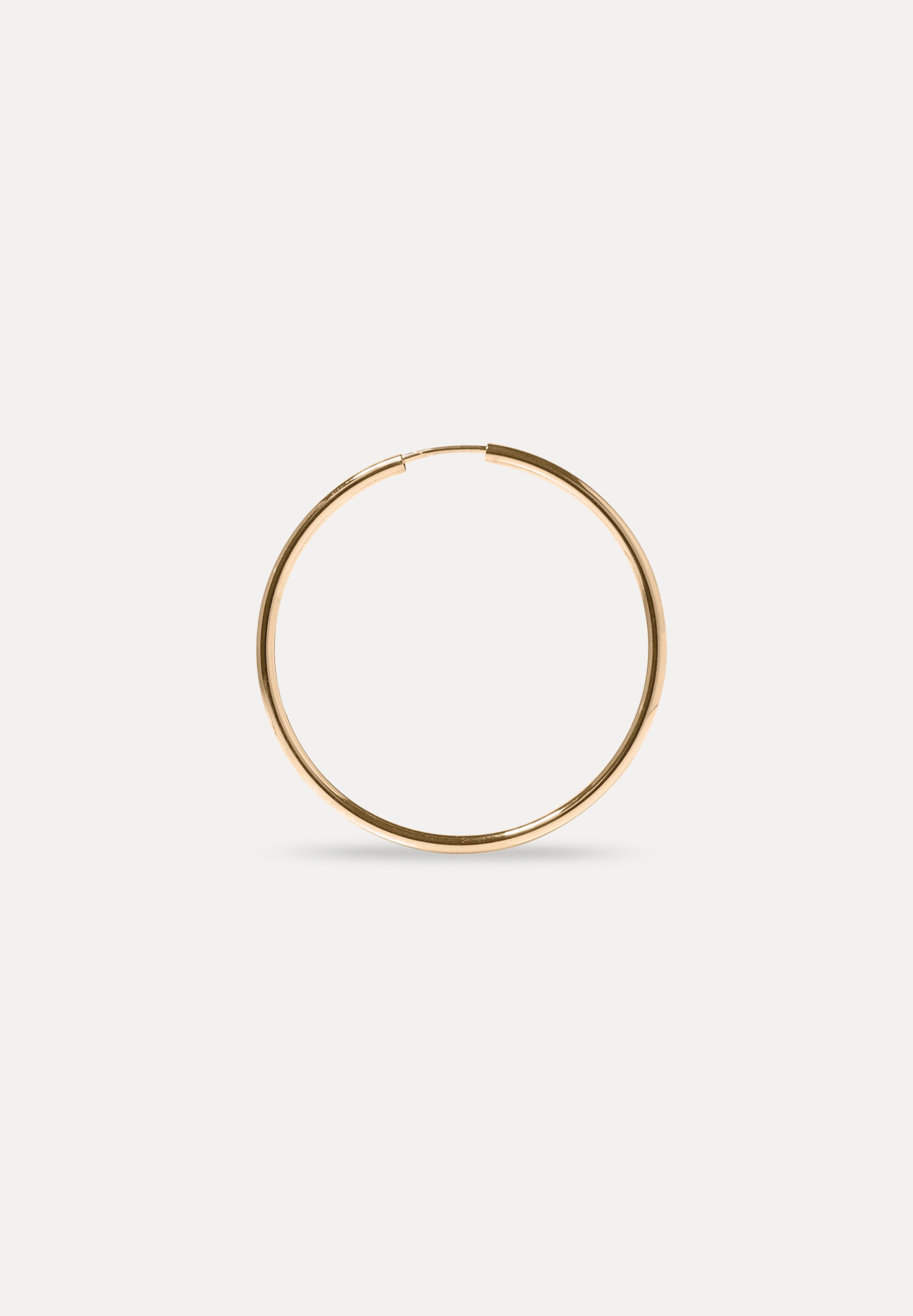 Stilnest Basic Creolen Ohrringe 585 Gold 14k Single 13mm