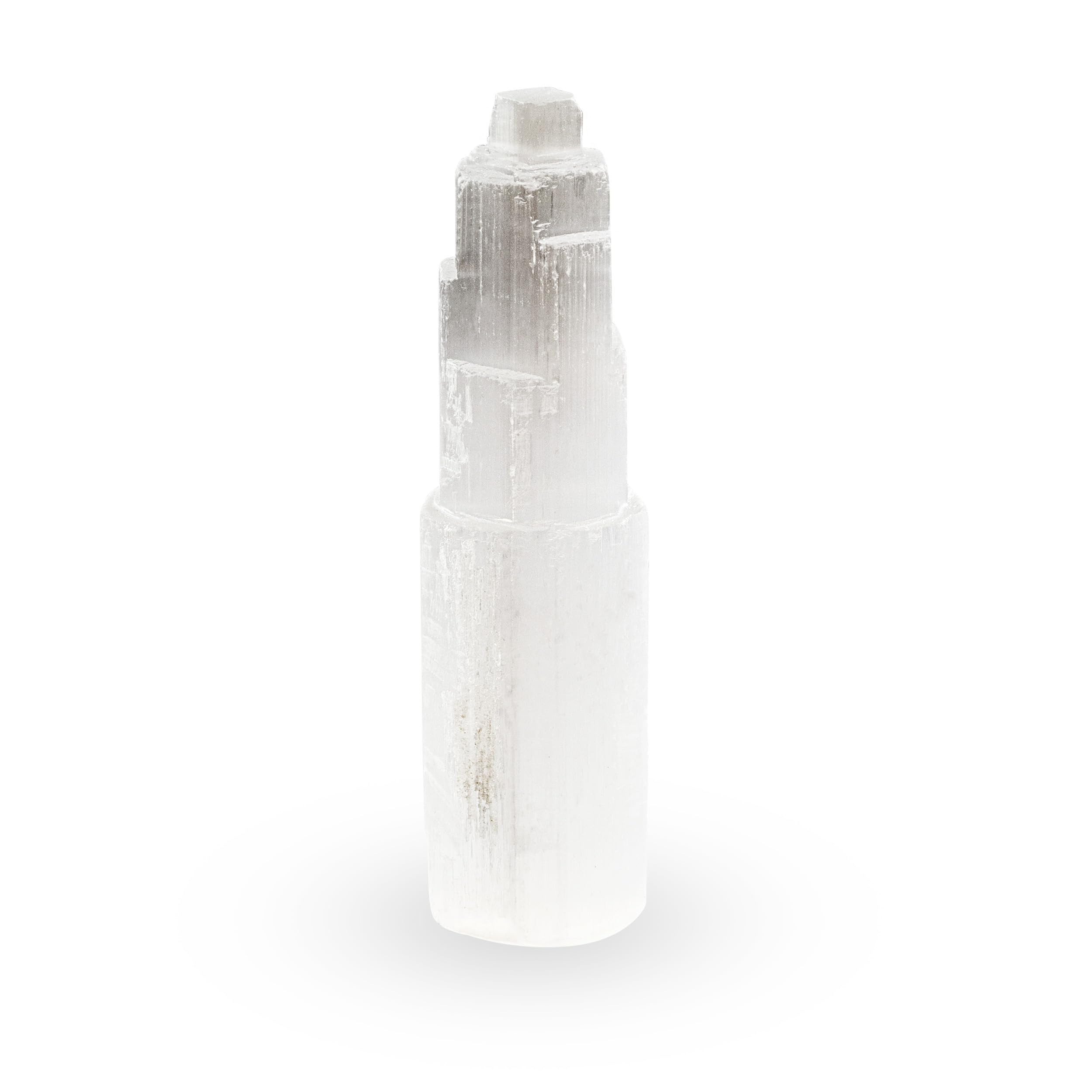 NKlaus Healing Crystals Selenit Kristall-Turm 15cm weiß