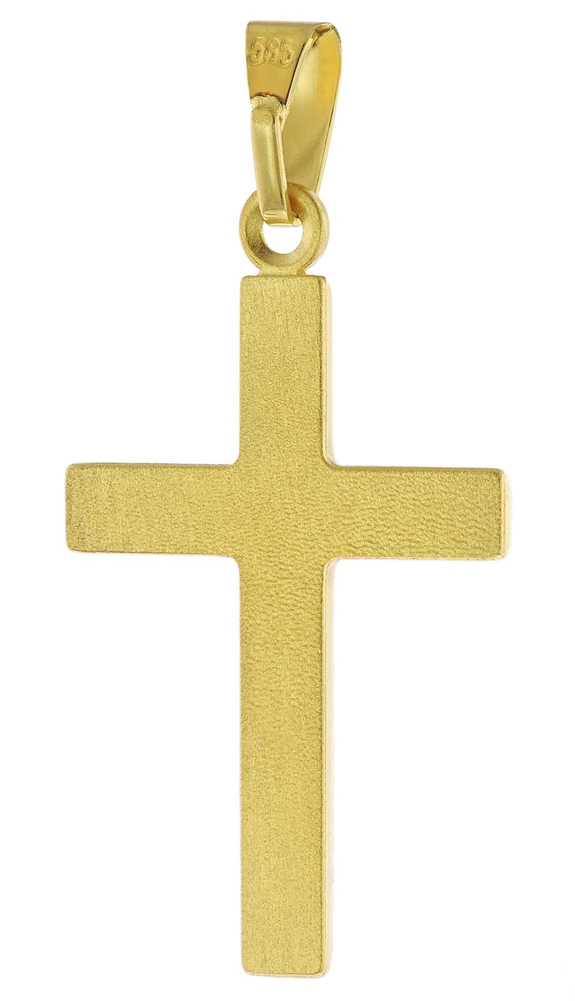 trendor Halsketten Kreuz Gold 585 45 cm Kette