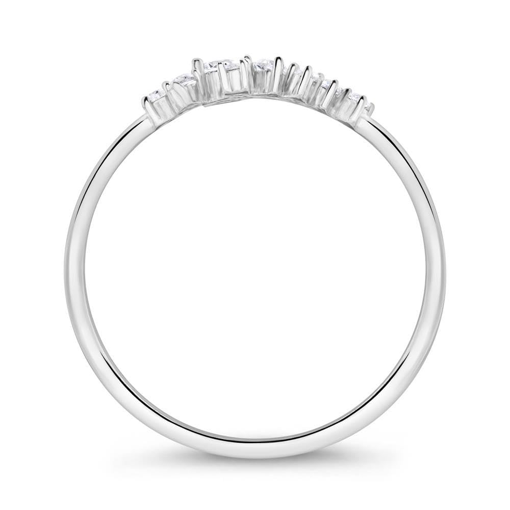 JEWLIX Damenring Sterlingsilber 925 Zirkonia Gr. 52