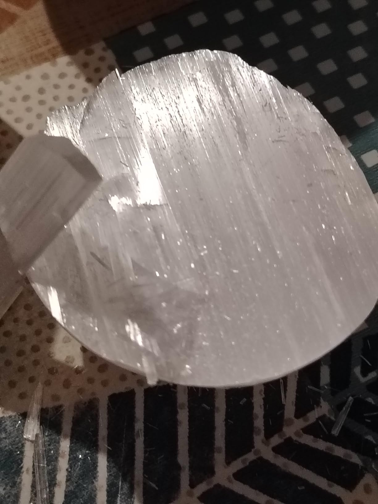 NKlaus Healing Crystals Selenit Kugel 5-6 cm Heilstein 1 Stück