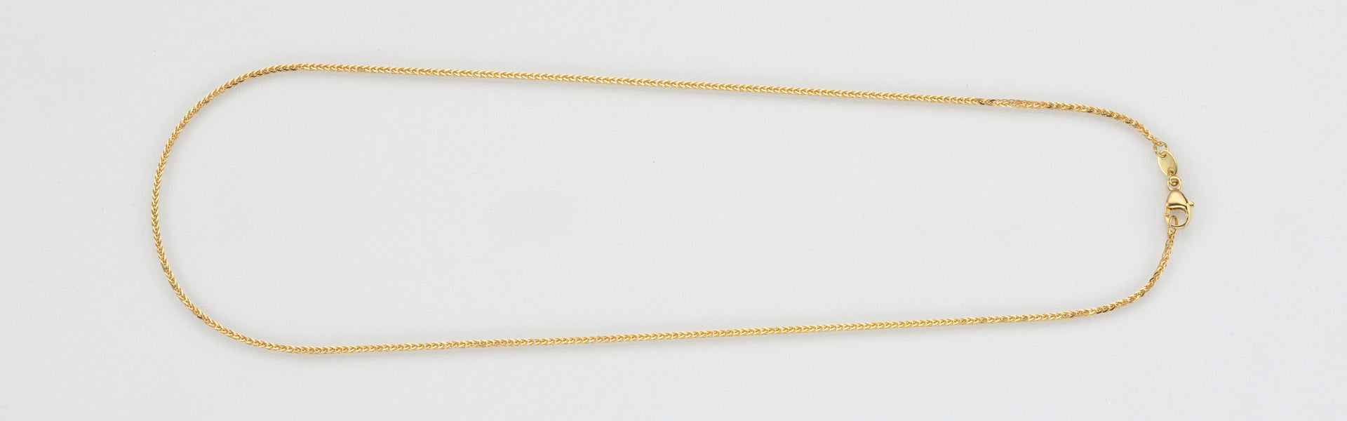 Eugen Rühle Zopfkette diamantiert 1,0 mm 45 cm 585 Rotgold
