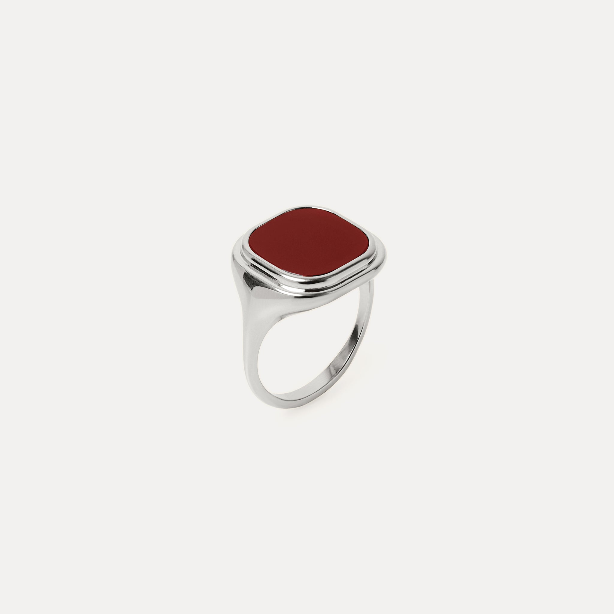 Stilnest Manhattan Cocktail Ring Achat Rot Gold 52
