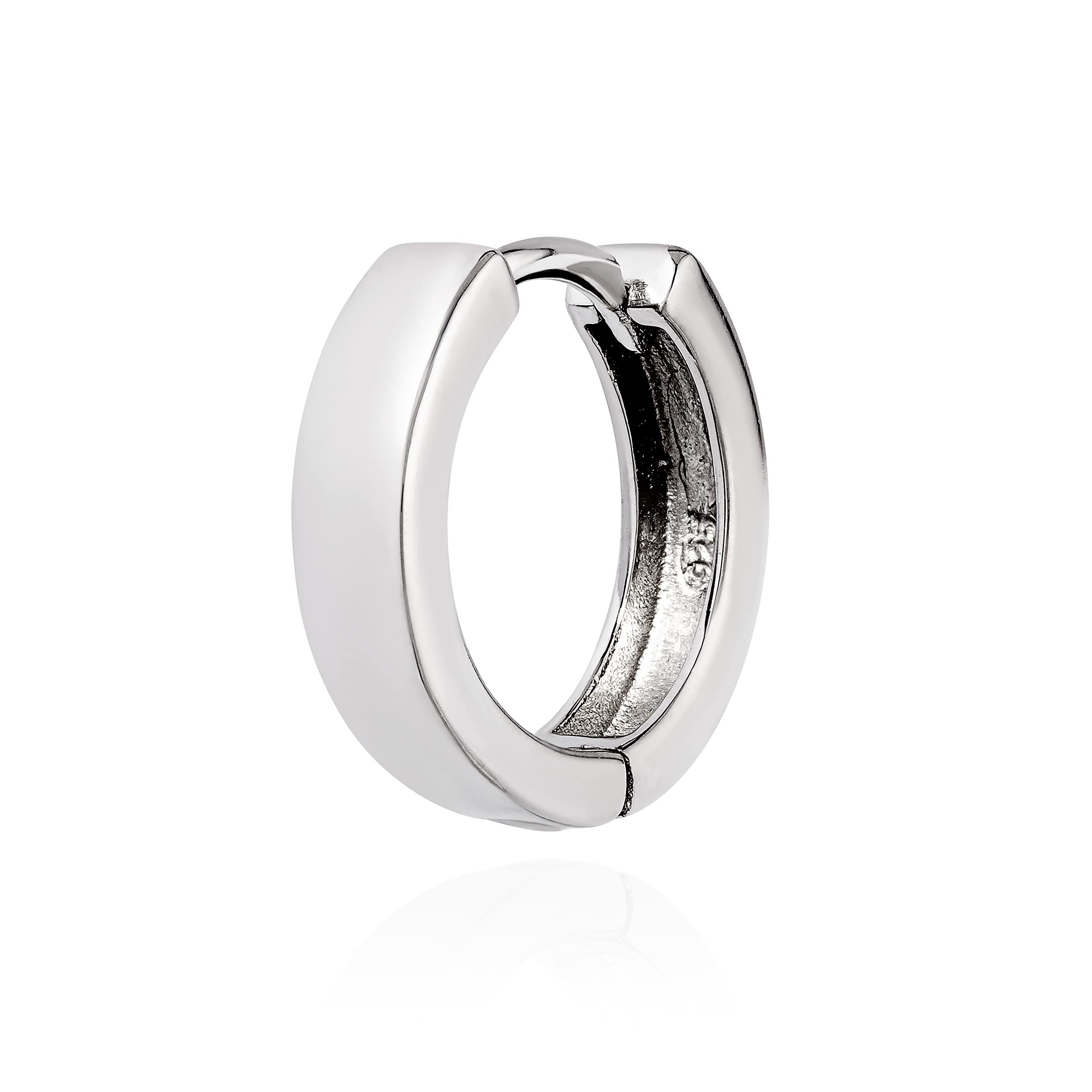 NKlaus Klappcreole Silber 925 rhodiniert 16mm Herren Einzel