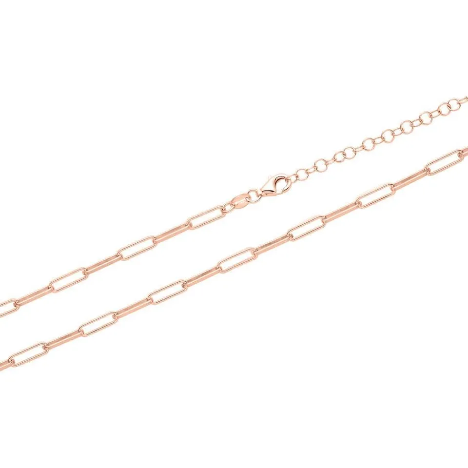 JEWLIX Ketten mit Anhänger Halskette Rosévergoldet 925 Silber