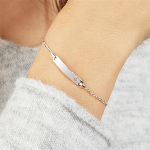 JEWLIX ID1011 ID-Armband 925 Silber 16 cm gravierbar