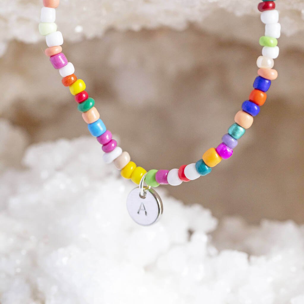 Joy by Corrine Smith Multicoloured Halskette Silber Initial bunt