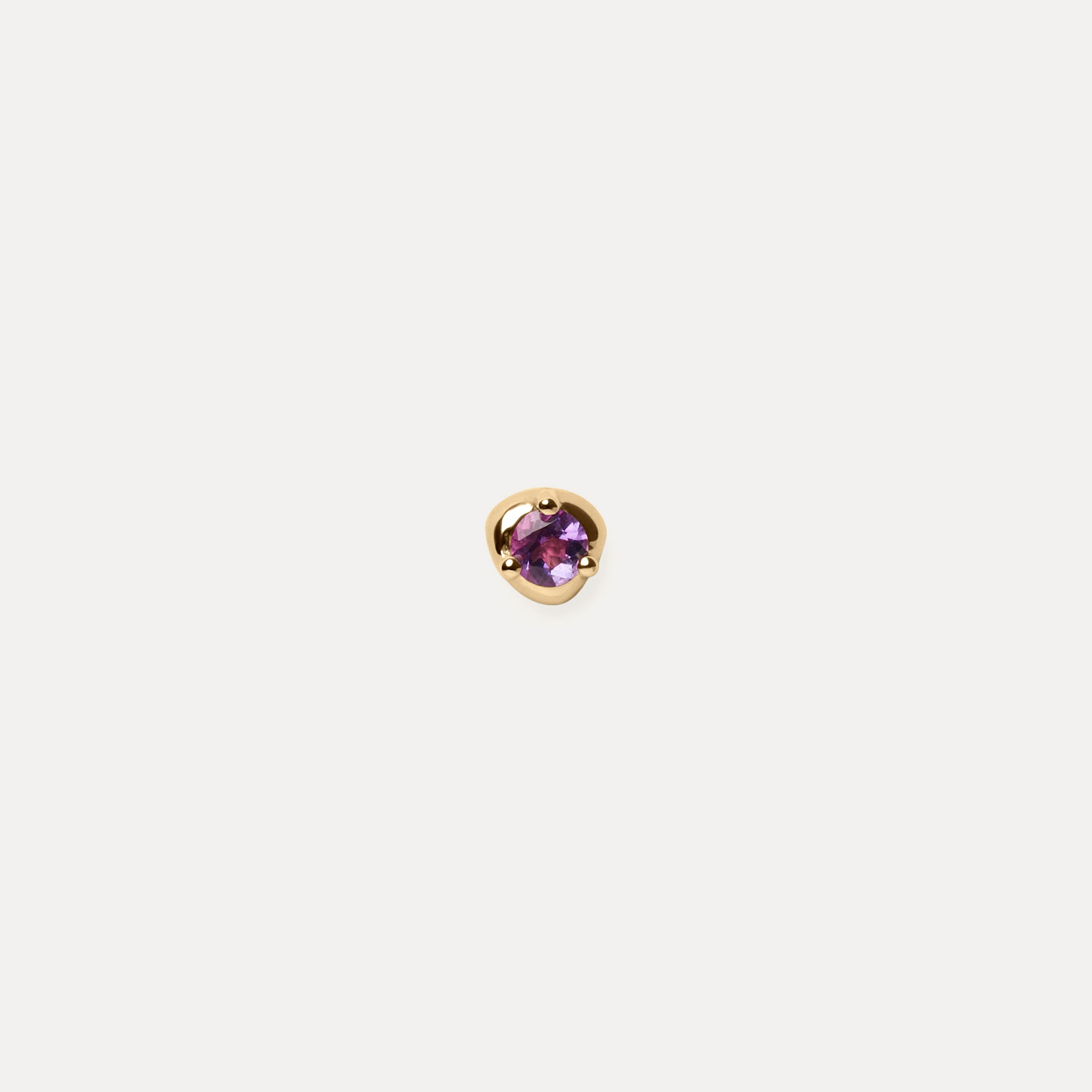 Stilnest Mini Birthstone Ohrstecker 585 Gold Februar